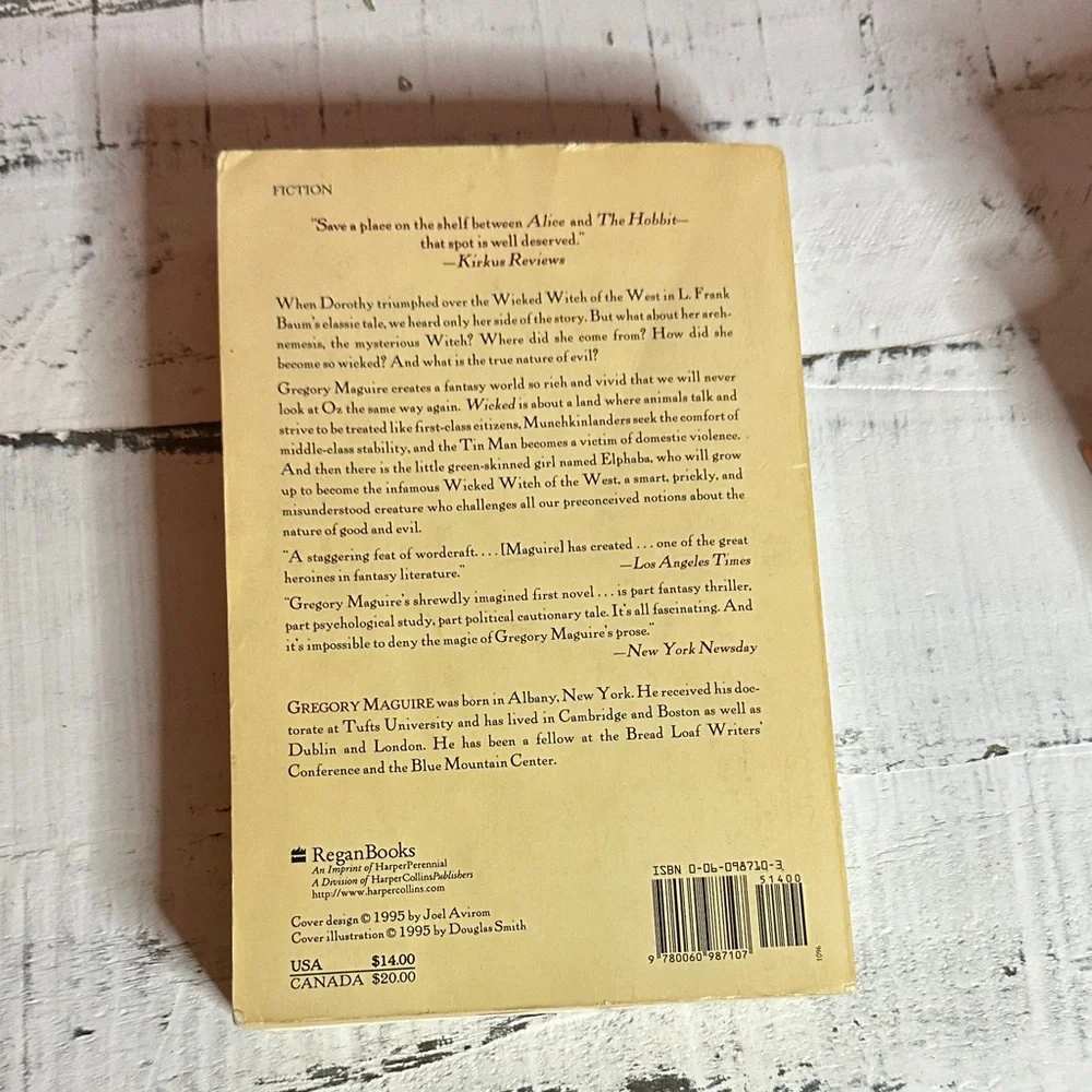 Wicked: The Life and Times of the Wicked Witch of the West Book